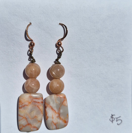 Rectangular Jasper Earrings