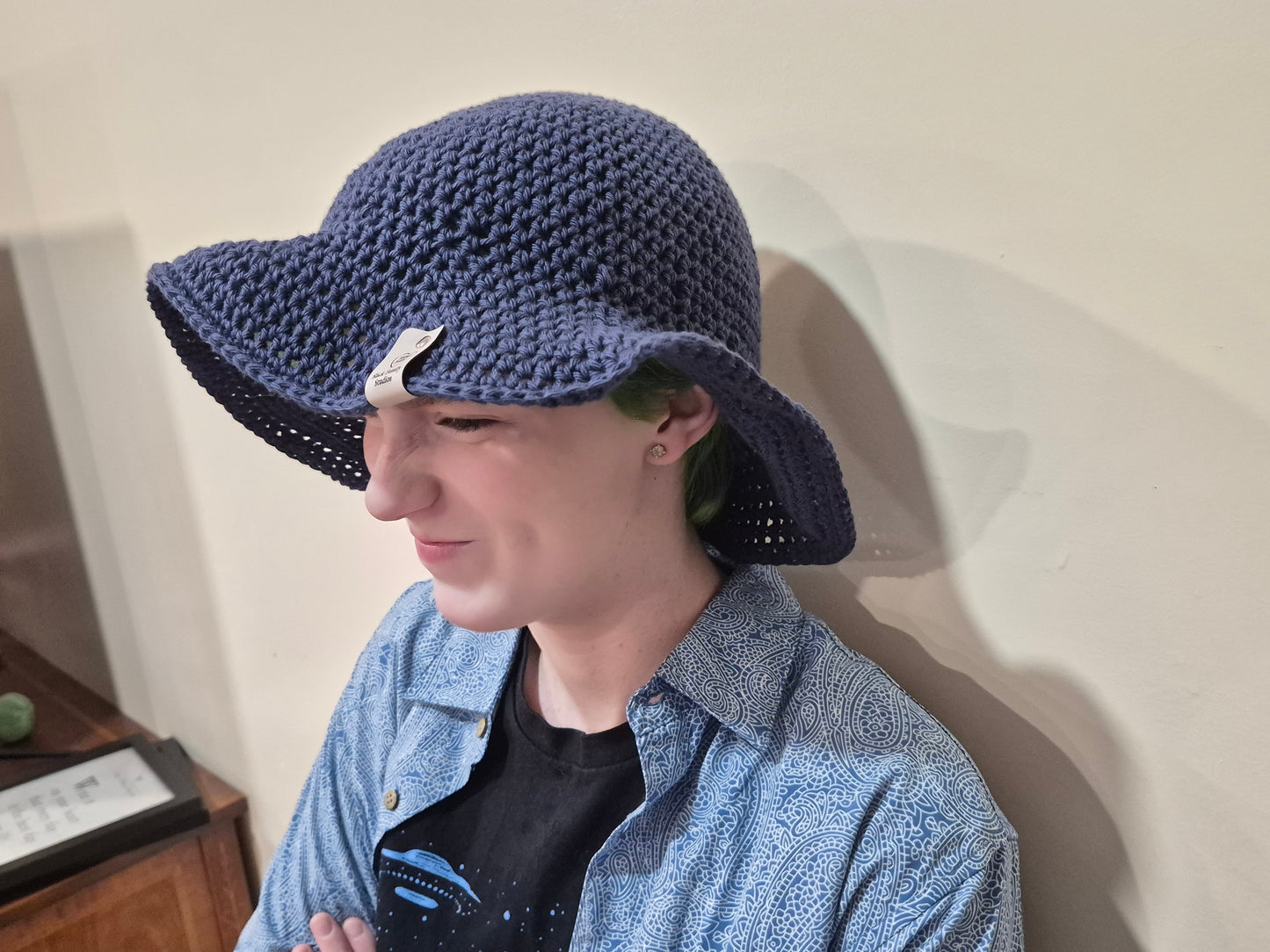 Cotton Wide Brimmed Sun Hat